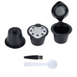 Tonysa 5 pices / ensemble capsules de caf rechargeables rutilisables en plastique et en acier inoxydable ...
