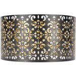 Tonysa abat - jour creux en m�tal, abat - jour esth�tique � motif de fleurs en fer pour douille e27 e14 ...