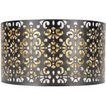 Tonysa abat - jour creux en m�tal, abat - jour esth�tique � motif de fleurs en fer pour douille e27 e14 ...