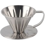 Tonysa acier inoxydable verser sur le goutteur de caf cne filtre tasse support accessoires de machine ...