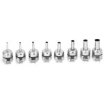 Tonysa buses de pistolets � chaleur, 8 pcs bulle de pistolet � air chaud acier inoxydable durable universel ...