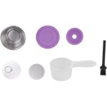 Tonysa capsules de caf� rechargeables en acier inoxydable, ensemble de tasses filtrantes r�utilisables ...