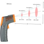 Capteur intelligent - 32~380? 12:1 thermomtre infrarouge numrique portable sans contact testeur de ...