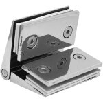 Tonysa charni�re biseaut�e double face en acier inoxydable, porte en verre pour salle de douche de 8 ...