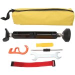 Tonysa cric portable pour moto, capacit de charge de 400 kg, hauteur rglable, roue avec frein  boucle ...