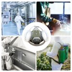 Tonysa demi - masque respiratoire rutilisable, masque  gaz, protection respiratoire, pour peinture, ...