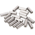 Tonysa �crou de connecteur rond m6x1. 0 10 l25mm, �crous de couplage de tige, manchon filet� en acier ...