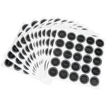 Tonysa �tiquettes imprim�es r�utilisables, autocollant rond adh�sif pour pots d'assaisonnement d'�pices, ...