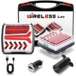 Tonysa feu de remorque magntique  led sans fil, signal stable 2, 4 ghz, porte jusqu' 30 mtres, kit ...