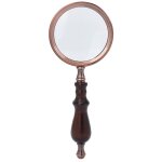 Tonysa grande loupe en mtal 10x, loupe rtro  manche en bois, peut tre utilise comme loupe de lecture ...