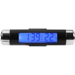 Tonysa horloge num�rique et thermom�tre pour voiture, moniteur multifonction lcd portable 2 en 1 pour ...