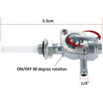 Tonysa interrupteur de vanne marche / arrt de carburant petcock 2 - 3kw pour rservoir de moteur de ...