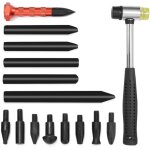 Tonysa - kit de dbosselage de carrosserie sans peinture de15 articles. marteau en caoutchouc, pointeaux. ...