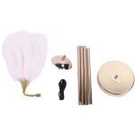 Tonysa lampadaire plume d'autruche art en fer 61 pouces led usb r�glable en continu moderne d�coratif ...