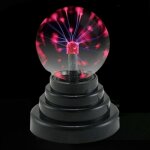 Tonysa lampe boule plasma magique de 3 pouces, lumi�re tactile, pour d�corations de f�tes, accessoire ...