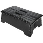 Tonysa marchepied pliant pratique portable en plastique, escabeau noir, pour personnes ges enceintes ...