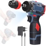 Perceuse visseuse devisseuse sans fil , avec batterie 1300ah, 45nm, 21 + 1 rglages de couple, 2 vitesse, ...