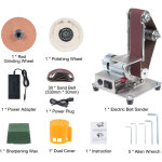 Tonysa ponceuse � bande �lectrique r�glage � 7 vitesses mini pon�age multifonctionnel polissage rectifieuse ...