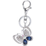 Tonysa porte - cl�s papillon en alliage de zinc, pendentif scintillant avec strass pour sac de femme, ...