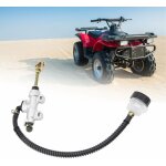 Tonysa rservoir de pompe hydraulique de matre - cylindre de frein arrire argent pour moto, moto tout ...