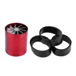 Tonysa turbonateur d'admission d'air de voiture en aluminium, turbine � double ventilateur, super chargeur, ...