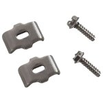 Kit adaptateur et de montage clip inox et vis pour vanne fleck 5600 mv / mc