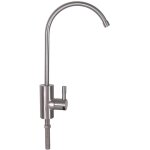 Robinet de puisage bross pour osmoseur et filtre sous evier avec kit de raccordement 3 / 8 pouces