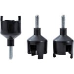 Tools lot de 3 mandrins de perceuse pour cl�ture �lectrique pour isolateurs, anneau � visser, poteau ...