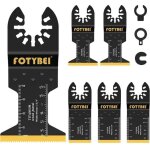 Tool lames de scie oscillantes en titane, ensemble d'accessoires de lames multi - outils 5 pi�ces pour ...