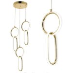 Toolight - lampe suspendue led g077 - 3cp gold