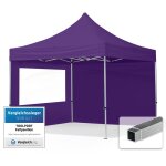 Toolport 3x3 m tente pliante - alu, c�t� panoramique, violet