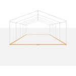 Toolport - cadre de sol universel 5x10 m pour tentes de r�ception, pavillons et barnum