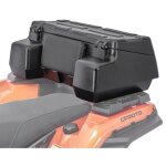 Top case 96l bagtecs pour quad / atv - coffre arri�re �tanche noir avec fixation et dossier