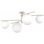Top - light - plafonnier moderne top light boomerang 1200 4 e27 led plafonnier sph�re de verre