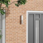 Applique murale d'extrieur argent 10, 5 x 6 x 35 cm