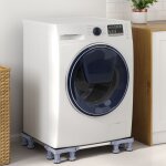 Base de machine  laver gris 67 x 67 x 12 cm mtal