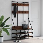 Torana - porte - vtements et rangement des chaussures chne marron