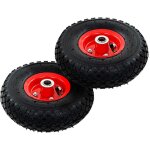 Roues de diable 2 pcs caoutchouc 3. 00 - 4 (245x82)