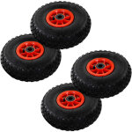 Roues de diable 4 pcs caoutchouc 3. 00 - 4 (245x82)