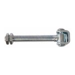 Torbel ? gond de portail � tige filet�e ? acier zingu� ? longueur 190 mm ? charge utile 300 kg ? � tige ...