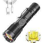 Torche led super bright 16000 lumen rechargeable, lampe de poche tactique haute puissance xhp99 zoomable ...