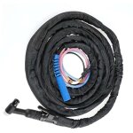 Torche de soudage tig connecteur � �crou agon refroidi � l'eau avec c�ble 4m / 8m et cache en jean 350a(4m) ...