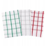 Torchons de cuisine 100 % coton 35 x 55 cm moraj, lot de 3, couleurs assorties