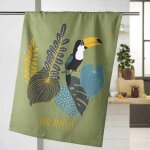 Torchon de cuisine 'brazilia' 50x70cm vert