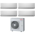 Toshiba - quadri split r�versible air conditioner series seiya 7 + 7 + 7 ras - 4m27u2avg - e r - 32 wi ...