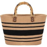 Tote bag summer sac de plage pour femmes grand sac � main hand - woven avec top - handle vintage sacs ...