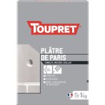Pl�tre de paris en sac conditionnement: 1kg - toupret