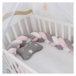 Tour de lit bb?1. 5m tour de lit coussin serpent coussin tresse pare - chocs velours protection bebe ...