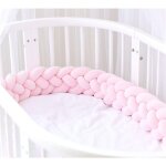 Langray - tour de lit bebe tresse 4 partages, tresse protection lit bebe bb coussin serpent tress ...