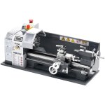 Tour a metaux de precision, 210x370 mm, 550 w, 0 - 2500 tr / min vitesse variable, engrenage metallique, ...